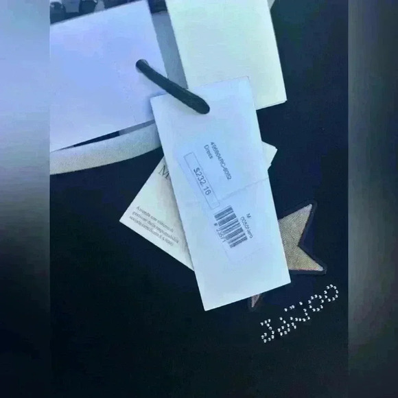 Jakioo Monnalisa Faux Leather Long SleeveLoose Fit Dress black womens size M - Picture 5 of 7